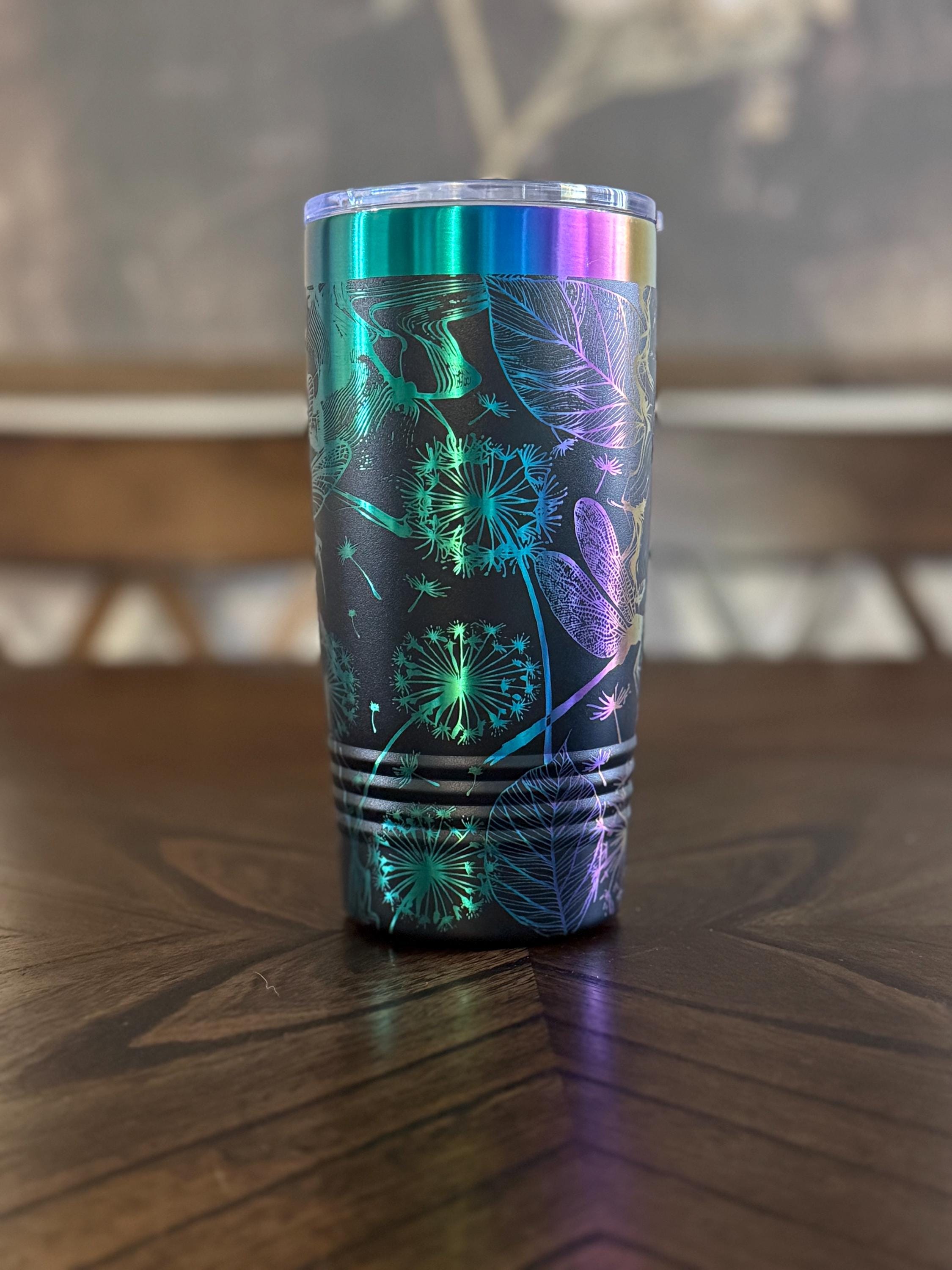 20 oz. Engraved Dragonfly Tumbler