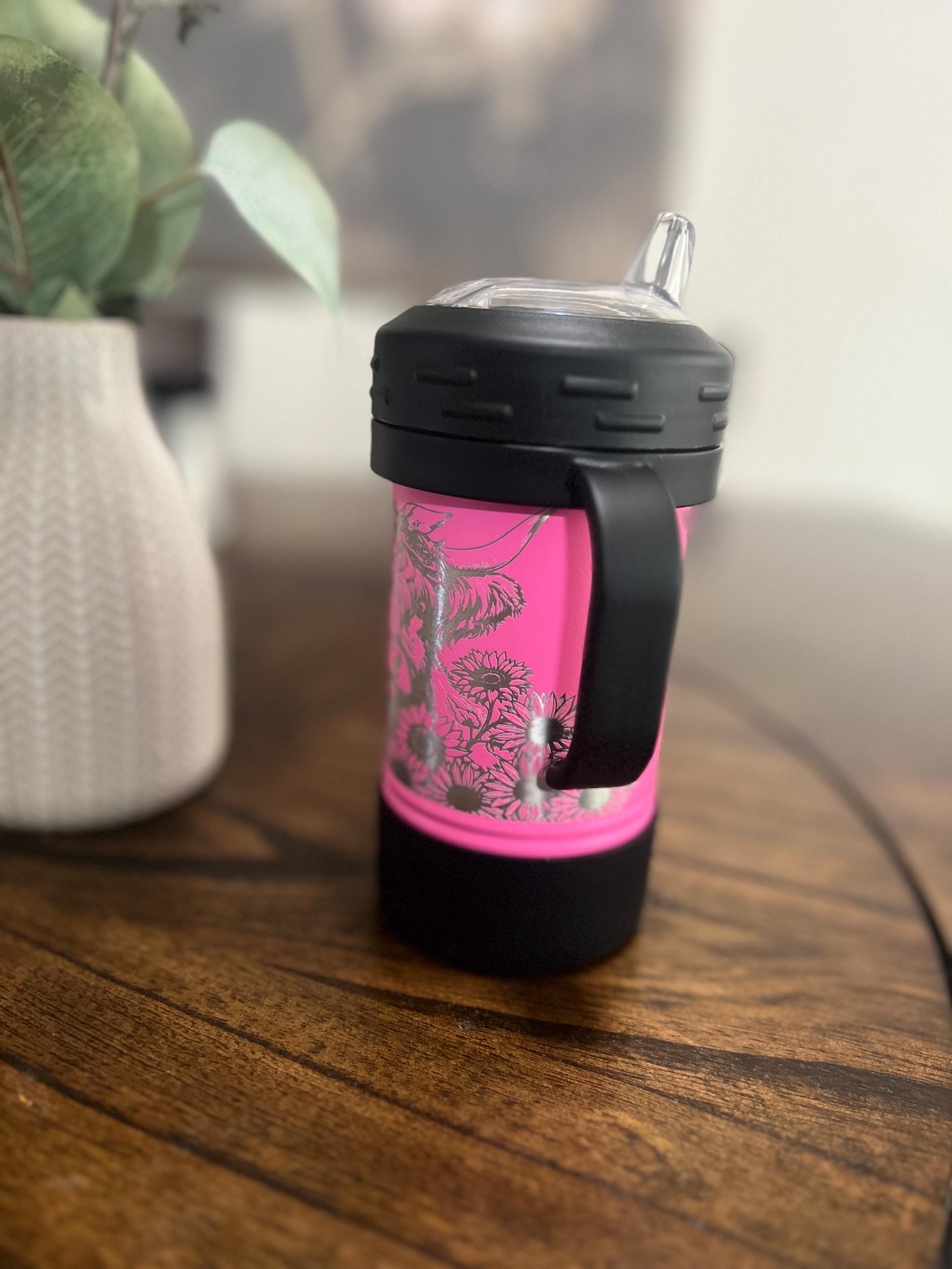10 oz Engraved Highland Cow Sippy Cup