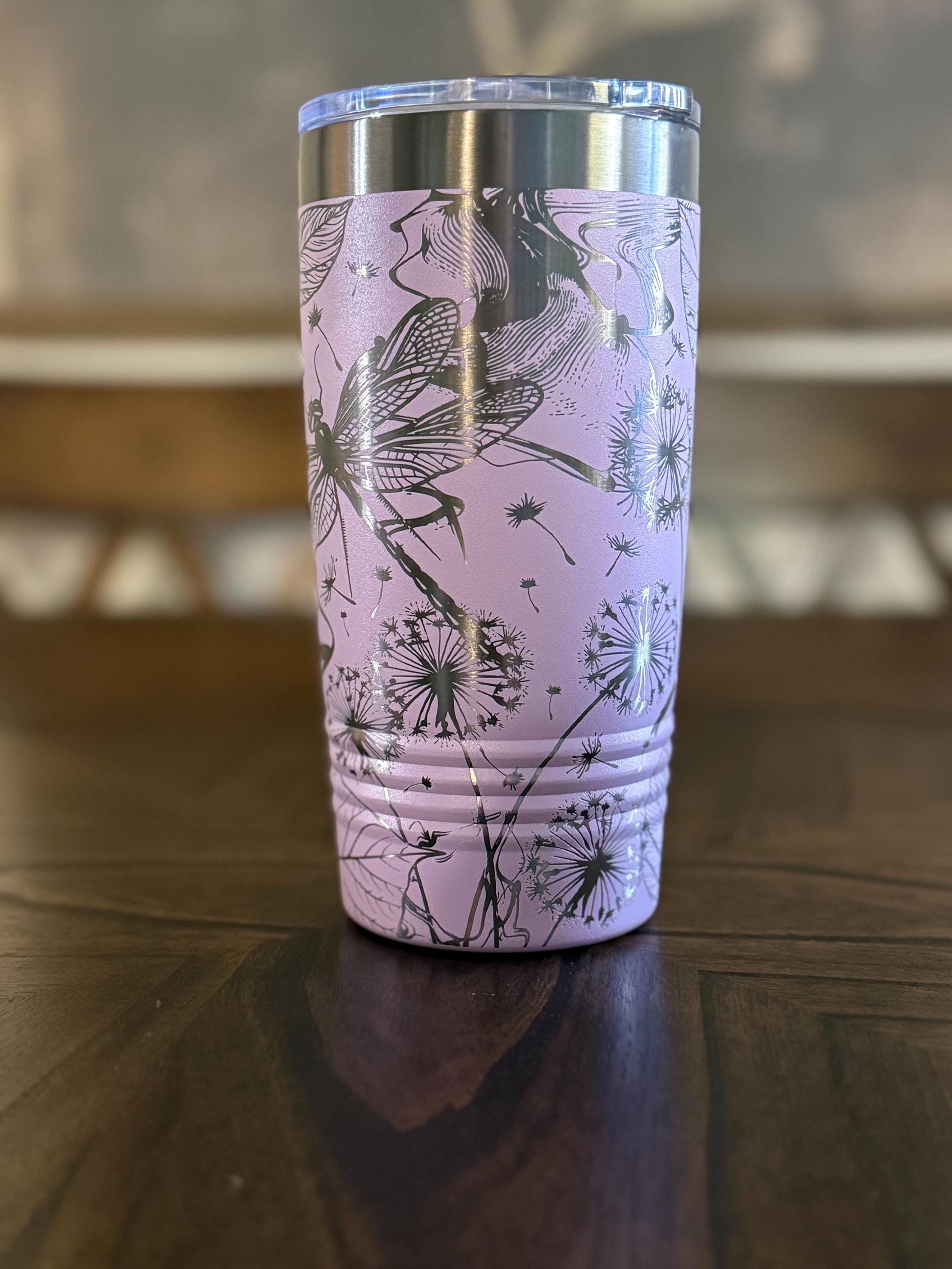 20 oz. Engraved Dragonfly Tumbler