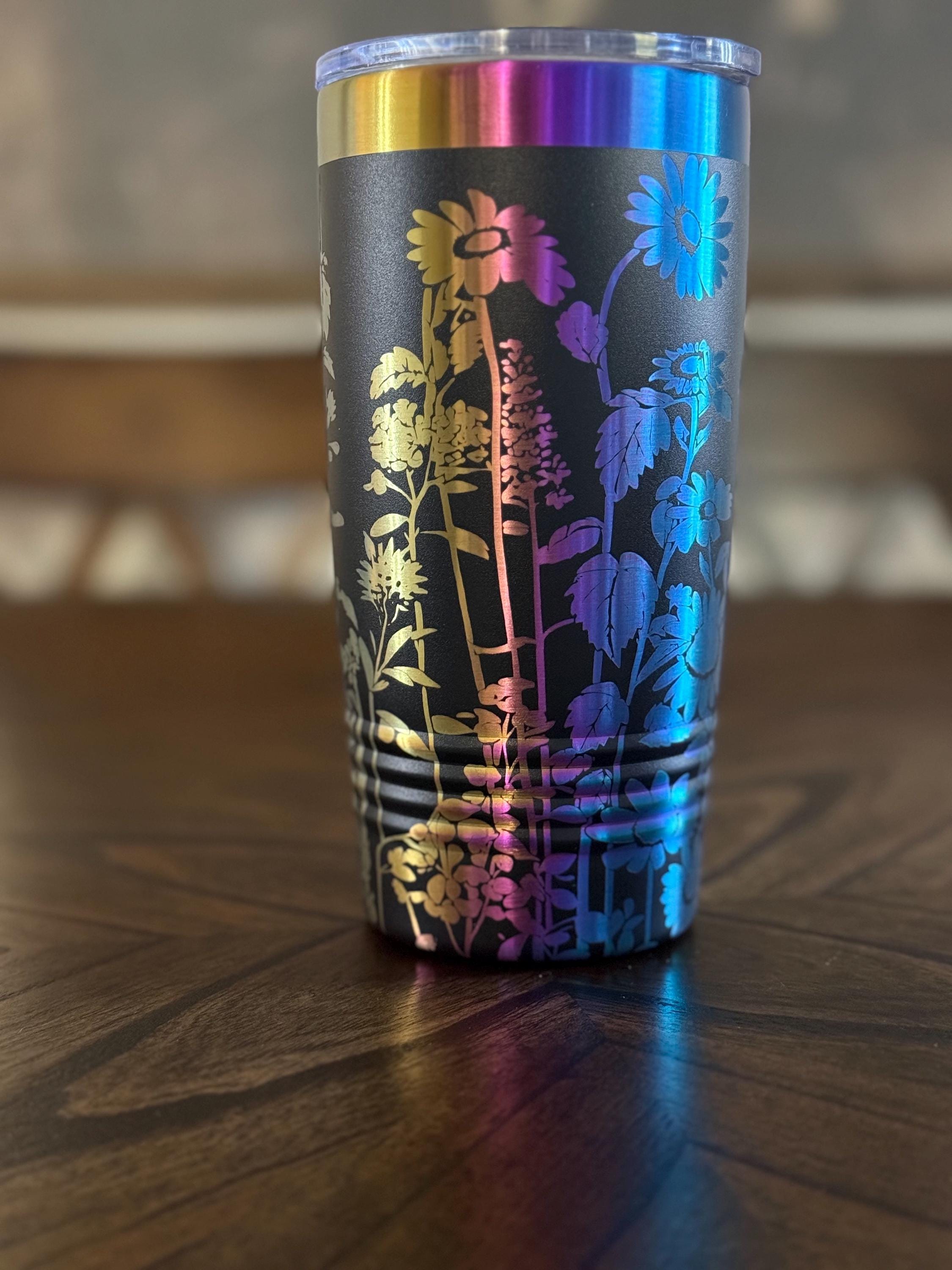 Limited Edition 20 oz. Engraved Wildflower Tumbler